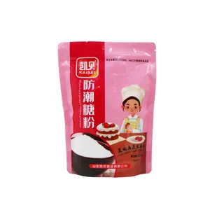 Food Grade Moisture Proof Fine Icing Sugar Powder 500g For Bakery Ice Cream Cookies Candy