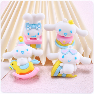 การ์ตูนเค้กซีรีส์หูใหญ่สุนัขพลาสติกน่ารักครีม DIY วัสดุงานฝีมือทำด้วยมือตกแต่งอุปกรณ์งานเลี้ยงวันเกิด 2023 - Product Image 2