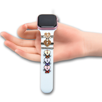 Aksesoris Tali Jam Tangan untuk Gelang Silikon Motif Bunga Zodiak, Paku Dekoratif Logam untuk Tali Jam Tangan Sport
