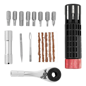 Kit d'outils <span class=keywords><strong>de</strong></span> <span class=keywords><strong>réparation</strong></span> <span class=keywords><strong>de</strong></span> <span class=keywords><strong>vélo</strong></span>, outil <span class=keywords><strong>de</strong></span> <span class=keywords><strong>réparation</strong></span> <span class=keywords><strong>de</strong></span> pneus <span class=keywords><strong>à</strong></span> vide cylindrique, outil <span class=keywords><strong>à</strong></span> cliquet portable - Product Image 4
