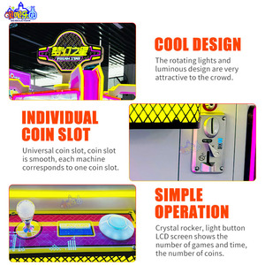 Promotion : Machine à griffes Dream Star 4 joueurs, à monnayeur, <span class=keywords><strong>attrape</strong></span>-poupées multijoueur avec lumières LED pour centre de jeux - Product Image 6