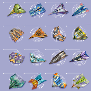 Kit de <span class=keywords><strong>Origami</strong></span> 3D DIY, Avión, Juguetes de Papel para Niños - Product Image 4