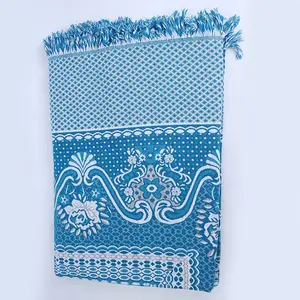 Goede Kwaliteit Goedkope Prijs Polyester Katoen Recycle Jacquard Deken Textiel Guatemala