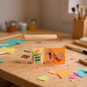 ILAN Bastoncini di Legno 80x15x2 mm per Lavori Artigianali, Confezione da 50 Pezzi - Product Image 3