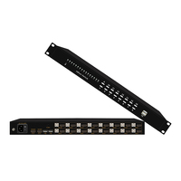 Commutateur KVM 4K UHD 17,3'' / 18,5'' 1U pour rack, 8 ports avec contrôle OSD par touches de raccourci, console tiroir 4/8/16 ports disponible
