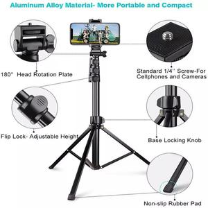 Trípode de palo de Selfie <span class=keywords><strong>para</strong></span> teléfono de cinco secciones adecuado <span class=keywords><strong>para</strong></span> cámaras de teléfonos móviles soporte Opp Bag 300 portátil 1,6 <span class=keywords><strong>metros</strong></span> 160cm negro - Product Image 3