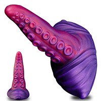 Vibromasseur Dildo Monstre en Silicone à Tentacules Fantaisie avec 10 Modes pour Stimulation du Point G, Vaginale et Anale, avec Ventouse