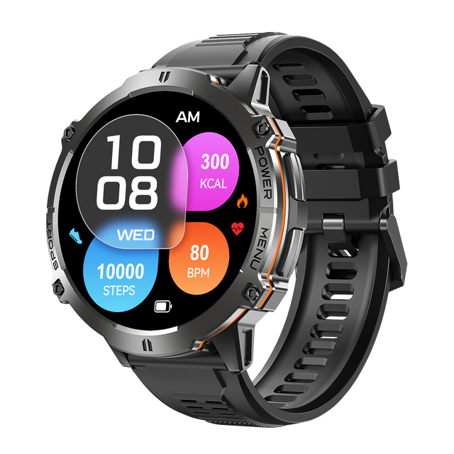 X3 Smart Watch 1.73-inch AMOLED Large Screen 100 Days Super Standby Altitude Pressure 1ATM Depth Waterproof Men's Smartwatch