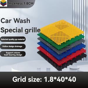 Suelo Vinílico <span class=keywords><strong>para</strong></span> Lavadero de Autos, Instalación con Sistema de Clic, Diseño Moderno, Rejilla de Drenaje Antideslizante <span class=keywords><strong>para</strong></span> Uso en Interiores - Product Image 6