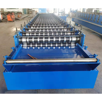 Máquina de fabricación de láminas de Metal para techo, máquina de fabricación de láminas de techo corrugado, fácil de operar