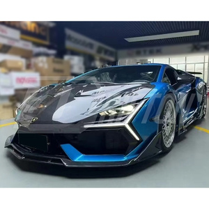 Splitter de pare-chocs avant en fibre de carbone visible style DK pour Lamborghini Revuelto - Product Image 2