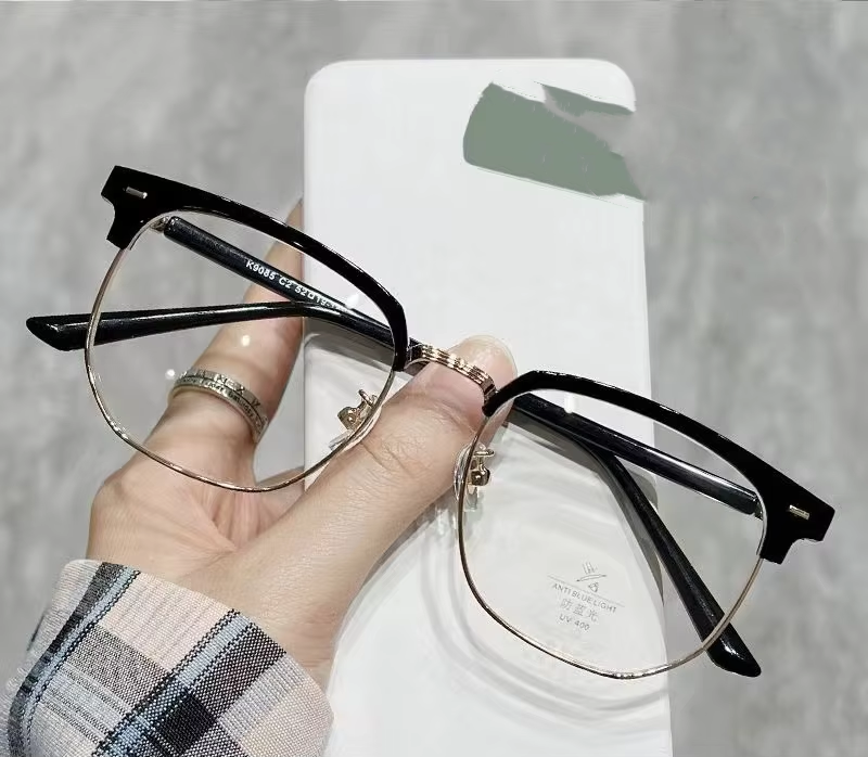 glossy black gold frame