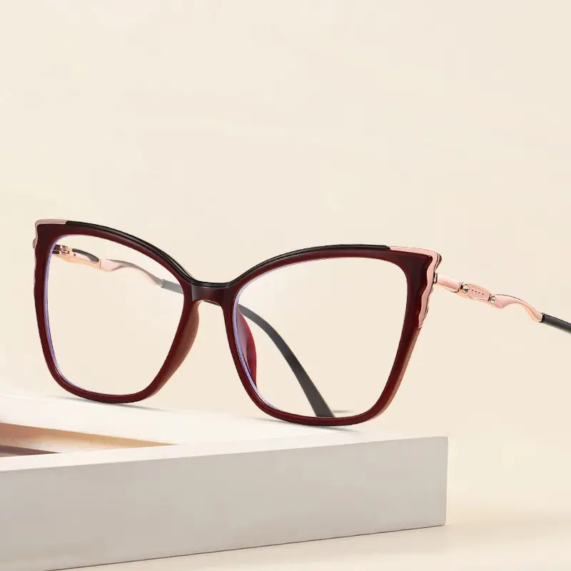 I produttori hanno personalizzato gli occhiali da vista di fascia alta TR90 nuovo arrivo moda Design di lusso occhiali da vista con montature da vista Anti luce blu