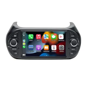Radio mobil 2DIN Android Octa Core Stereo navigasi GPS Multimedia otomatis Android untuk FIAT Fiorno Qubo Citroen Nemo Peugeot Bipper
