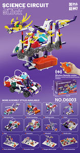 Blocs de construction STEM : Kit d'expérimentation scientifique sur les circuits pour enfants, ensemble de blocs de construction scientifiques éducatifs, briques d'ingénierie sans fil - Product Image 6