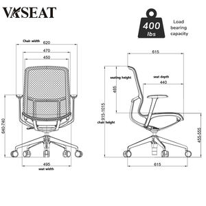 Chaise de bureau ergonomique pivotante <span class=keywords><strong>en</strong></span> maille rose contemporaine, <span class=keywords><strong>fauteuil</strong></span> de direction <span class=keywords><strong>en</strong></span> aluminium, chaise de conférence <span class=keywords><strong>pour</strong></span> étude, chaise de bureau - Product Image 4