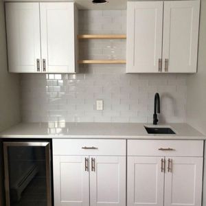 Modern Mini Kitchenette for Apartment Hotel Project Small Space Acrylic Kitchen Cabinet Units with Sink Faucet Hinge Accessories - Product Image 4