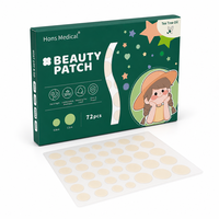 Patchs anti-boutons coréens hydrocolloïdes, autocollants pour l'acné, traitement esthétique mignon et rond pour le visage, marque privée OEM