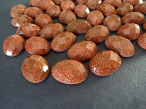 พลอยโกลด์สโตนทรงรีเหลี่ยมเพชรพลอยสำหรับทำเครื่องประดับทุกขนาด สร้างสรรค์เครื่องประดับพลอยแหวนพลอยสีส้มจากหินทราย - Product Image 4