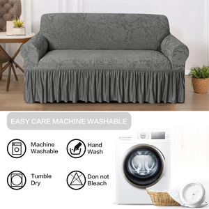 <span class=keywords><strong>Housse</strong></span> de canapé moderne tout-en-un en jacquard solide, 94 % élastique, épaisse, antidérapante et protectrice - Product Image 4