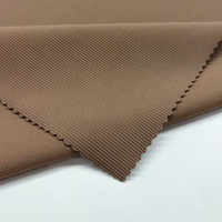 Good Stretch 78% Nylon 22% Spandex Tela de punto de costilla antiolor para ropa de yoga