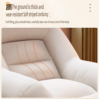 Fauteuil inclinable moderne en tissu vert, confortable pour salon, chambre à coucher, décoration intérieure et relaxation