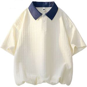 Nouveau <span class=keywords><strong>polo</strong></span> et t-shirt de sport pour <span class=keywords><strong>homme</strong></span> en coton lourd, vêtements polyvalents décontractés et professionnels de haute qualité - Product Image 2