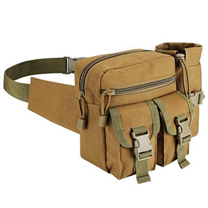 Riñonera Táctica Impermeable para Senderismo, Montañismo, Equitación y Tiro, con Porta Botella de Agua - Product Image 1