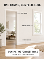 Cadre de porte moderne en bois, moulure d'architrave, style classique pour la décoration d'hôtels, villas et bâtiments commerciaux