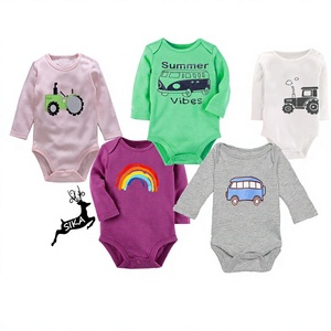 Romper de Verano para Bebés y Niños Pequeños, Unisex, de Algodón Orgánico, Ecológico, Vintage, Antibacterial, Impermeable, con Cierre de Botones a Presión - Product Image 1