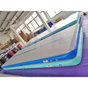Pista de aire inflable para gimnasia, colchoneta de 5M X <span class=keywords><strong>2M</strong></span> X 0,2 M, color verde menta, entrega rápida de fábrica - Product Image 4