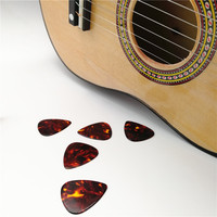 Plectres de guitare en celluloïd, couleur écaille de tortue, différentes épaisseurs, plectre, livraison gratuite, 100 pièces