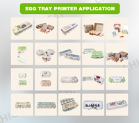 Máquina de Impresión Automática de Bandejas de Huevos de Una Sola Pasada por 3 Lados A3 CHICAI, Impresora Portátil con Tinta Pigmentada Ecológica para Bandejas de Pulpa de Frutas