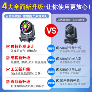 Lámpara de haz de luz tipo donut Jiechuang de 200W, luces de escenario para bodas, bares, KTV, iluminación ambiental. - Product Image 4