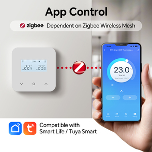 <span class=keywords><strong>Thermostat</strong></span> de chauffage d'ambiance Zigbee <span class=keywords><strong>filaire</strong></span> simple avec sortie libre qui contrôle la <span class=keywords><strong>chaudière</strong></span> à <span class=keywords><strong>gaz</strong></span> à contact sec - Product Image 2