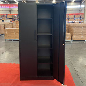 Meubles traditionnels industriels assemblés verrouillables Stockage <span class=keywords><strong>de</strong></span> fichiers en acier pour bureau à domicile Armoires <span class=keywords><strong>de</strong></span> classement hautes en métal pour documents du personnel - Product Image 2