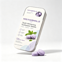 Tablettes de dentifrice solides PAP violettes tendance eBay, nouvelle formule pour blanchir les dents, haleine fraîche, hydroxyapatite, soins bucco-dentaires