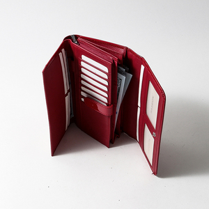 <span class=keywords><strong>Portafoglio</strong></span> da <span class=keywords><strong>Donna</strong></span> Personalizzato di <span class=keywords><strong>Grande</strong></span> Capacità, <span class=keywords><strong>Portafoglio</strong></span> Lungo in Vera Pelle con Porta Carte Rosso per Donne, Confezione OPP - Product Image 4