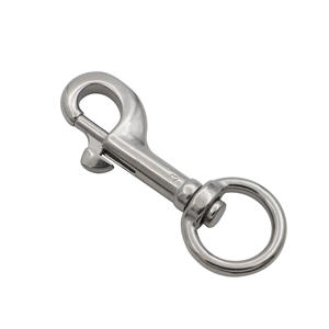 ห่วงคล้องสายจูงสุนัขแบบหัวเดียว ทำจากสแตนเลส ทนทาน สไตล์ตะวันตก พร้อมห่วงหมุนสำหรับพาสัตว์เลี้ยงเดินเล่น รวมถึงแมว - Product Image 2