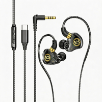 Écouteurs de jeu filaires intra-auriculaires S26 avec microphone 360 °   Casque Sport à Son Surround avec Prises 3,5 mm et Type-C – Vente en Gros