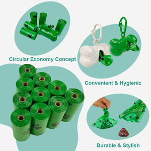 GRS Certified Dog Poop <strong>Bags</strong> Eco-Friendly Durable Leakproof Waste <strong>Bags</strong> for Daily Walks - Product Image 2