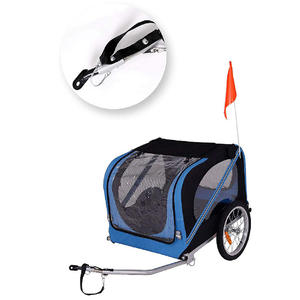 Mini remorque pliante de vélo de vélo de cargaison de chariot de transporteur de chien d'animal familier avec le dégagement rapide facile d'attachement - Product Image 6