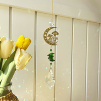 Attrape-soleil artisanal en cristal gravé au laser pour décoration de fête, de mariage ou de fenêtre, carillon éolien décoratif