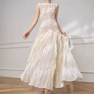 Nuevo <span class=keywords><strong>Vestido</strong></span> Casual de Fiesta Bettergirl para Ramadán 2026, <span class=keywords><strong>Blanco</strong></span>, Corte en A, Largo hasta la Rodilla, Tejido, para Todas las Temporadas, 100% Poliéster - Product Image 1