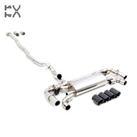 Pour BMW X2 2.0T B48, pièces automobiles haute performance, acier inoxydable 304, 1,5 mm, poli miroir, double entrée, tuyaux d'échappement