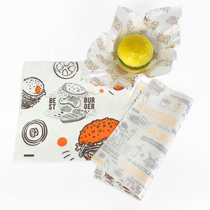 Custom Burger Kraft Grease Proof Reusable <strong>Parchment</strong> Baking Butter Sandwich Packaging Wrap Wrapping Food Safe <strong>Wax</strong> <strong>Paper</strong> - Product Image 2