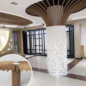 Panel de Pared Cortina de Aluminio Moderno con Diseño de Corte Láser, Revestimiento Exterior para Edificios, Superficie Anodizada con PVDF Anticorrosión - Product Image 2