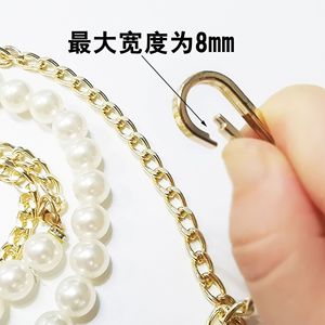 Jin Ming Pearl Chain <b>Bag</b> <b>Strap</b> <b>Replacement</b> Beaded Handle Fashion DIY Accessories for <b>Bags</b> Summer 2021 - Product Image 4