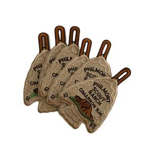 Patchs en tissu broderie café - Product Image 3