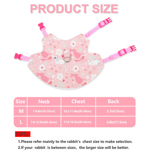 Pet <strong>Harness</strong> and Leash for <strong>Rabbit</strong> Bunny Ferret Cat Outdoor Small Pets Supplies <strong>Rabbit</strong> <strong>Harness</strong> and Clothes Accessories - Product Image 6
